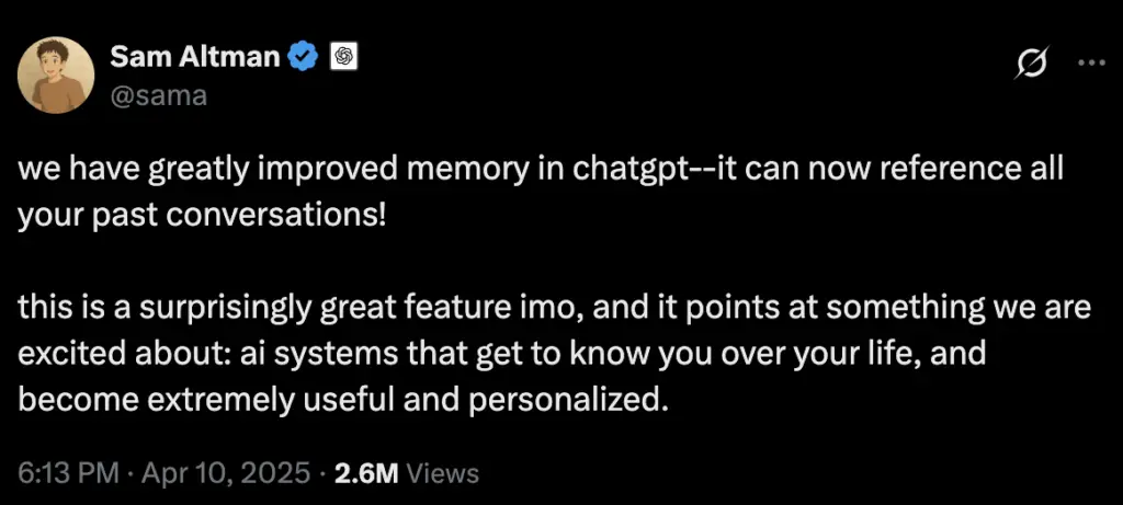 OpenAI New ChatGPT features 
